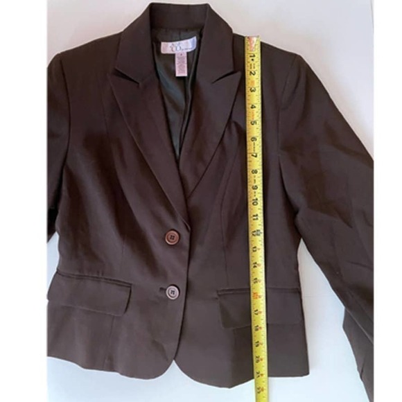 NINE & CO by Nine West Brown Blazer Size 4 - Picture 6 of 7